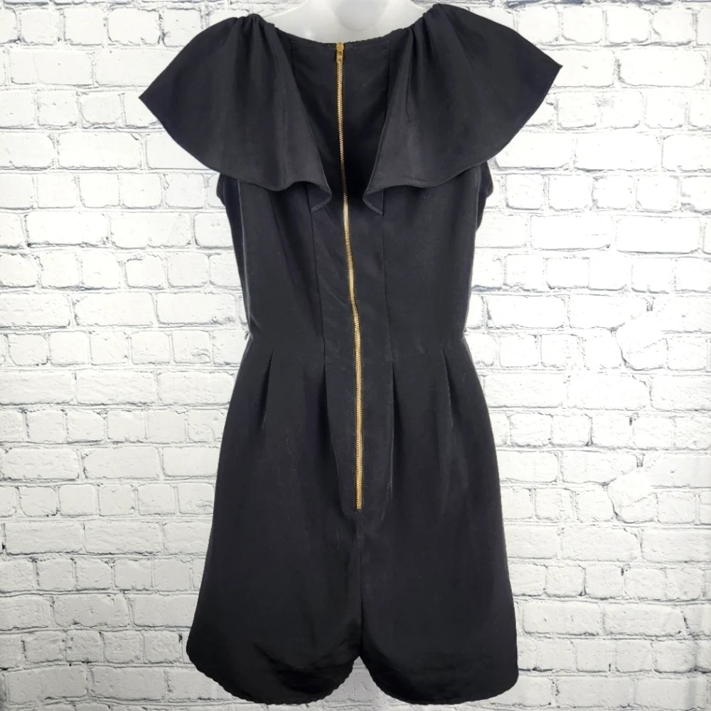 H&M Size 6 Black Flutter Sleeve Romper